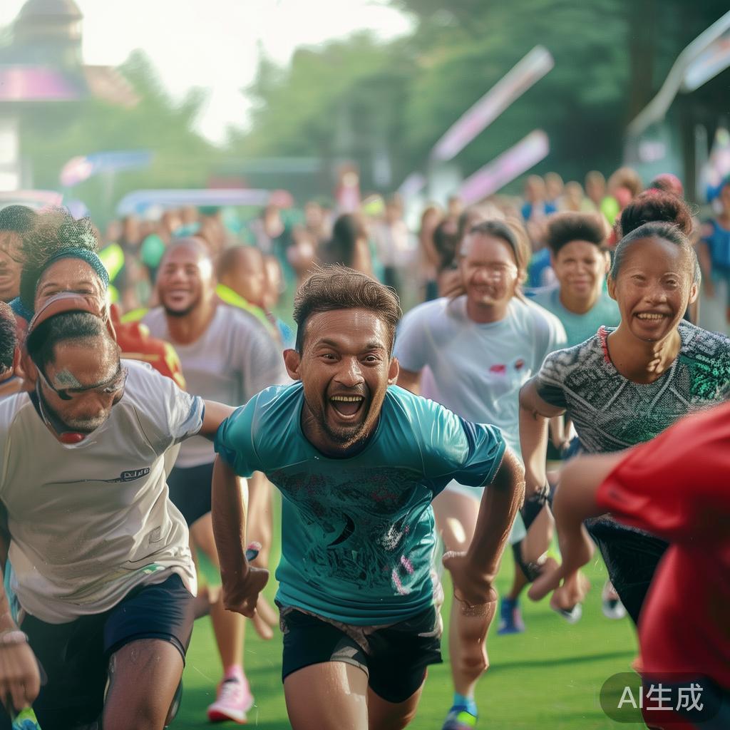 以某次区域性体育节为例，LG非凡体育提供的虚拟线下